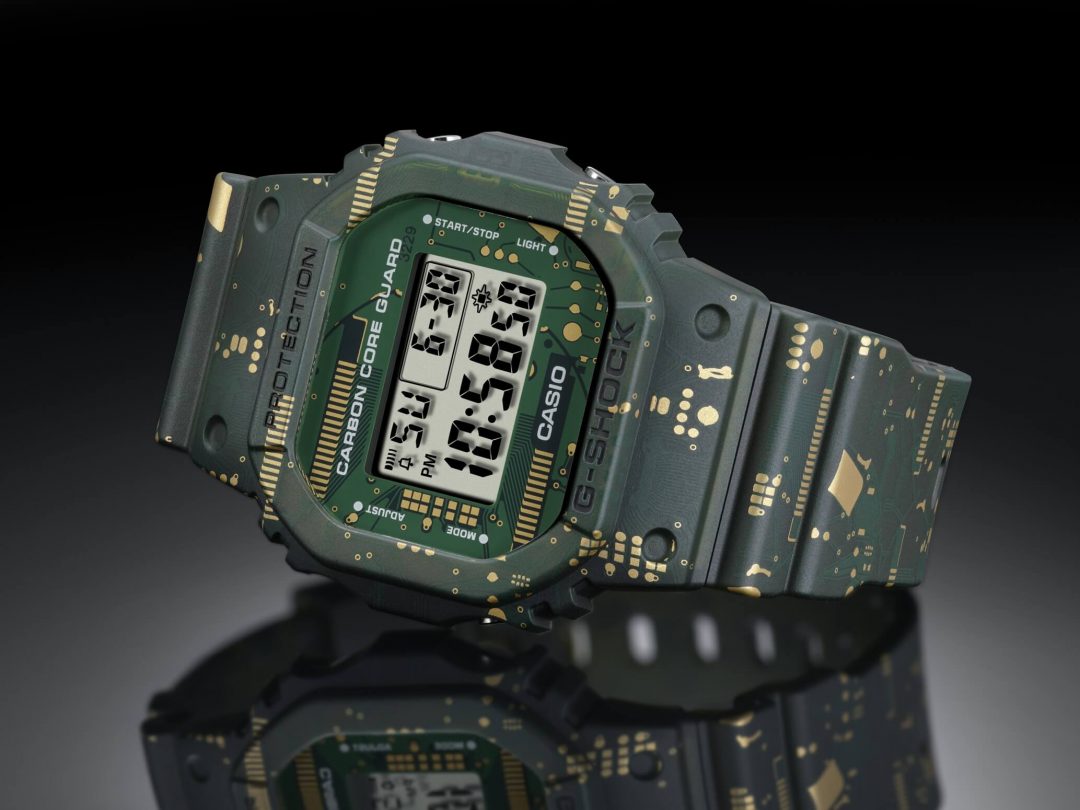 часы g-shock dw-5600 carbon core guard дизайн электронная плата