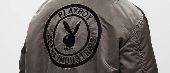 бомбер alpha industries ma-1 журнал playboy совместная коллекция